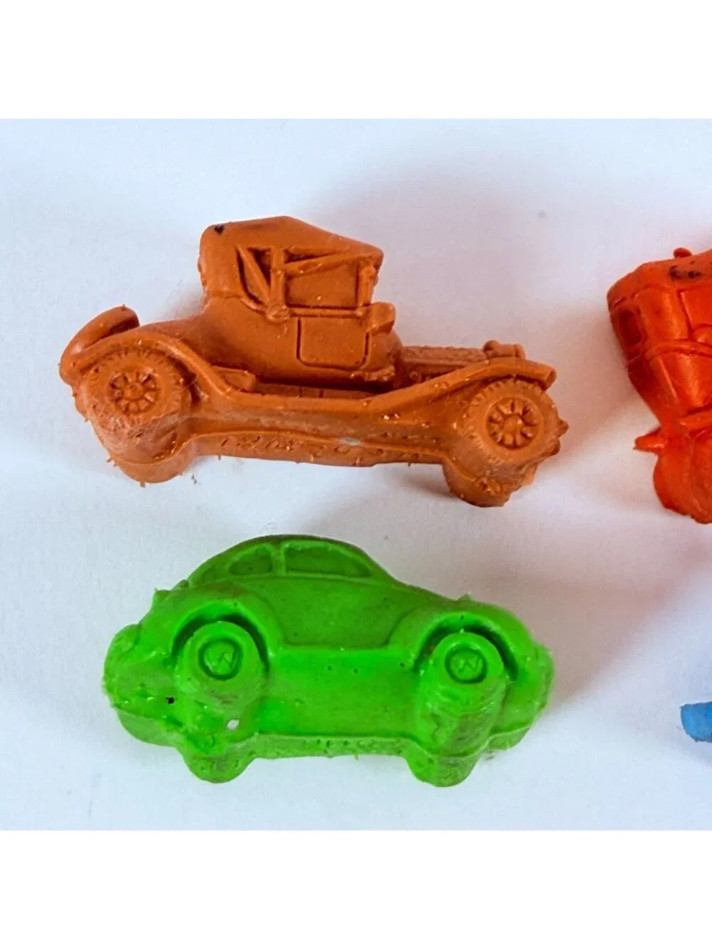 Vintage 1980s Diener Classic Cars Rubber Erasers Set of 5 USA Collectible